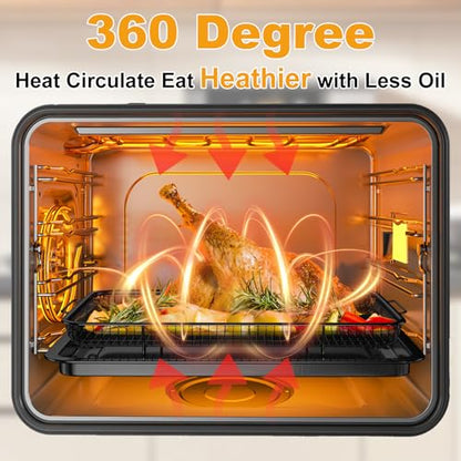DONGULI Air Fryer Basket Oven - 2 Set Large Air Fryer Basket and Tray Stainless Steel Oven Air Fryer Rack Pan Accessories for Baking (L-2 Pack-Black-15.7"x11.8") - size: L-2 Pack Black-15.4"x11.2"15.4"x11.2"