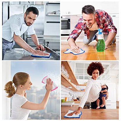 OnBrand Naturally Wood Fiber Cleaning Cloth, 10 Pack (12" x 10.7" Each) | Reusable Kitchen Washcloths, 8 Layers High-Density Super Absorbing Dish Cloths for Washing Dishes, Dish Towels, Long-Lasting - size: 10 PACK