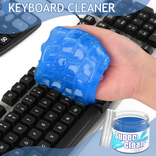 TeSabMi Car Cleaning Gel Car Cleaning Putty Car Putty Car Interior Cleaner Car Slime Car Detailing Kit Car Accessories Gifts for Men Women Stocking Stuffers Blue - color: Blue