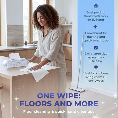 Baking Soda Cleaning Wipes - Wet Floor Mopping Replacement Pad Refills Compatible with Swiffer Sweeper Mop - Larger & Thicker Disposable Cloths for Multi-Surfaces - 30 Count (Pack of 1) - size: 30 Count (Pack of 1)