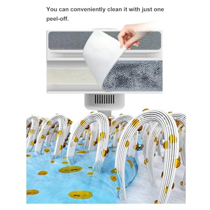Electric Glass Vacuum Cleaner, Electric Window Vacuum Cordless Handheld Window Cleaner with 180 Degree Adjustable & Telescopic Pole USB Rechargeable Glass Tool Set