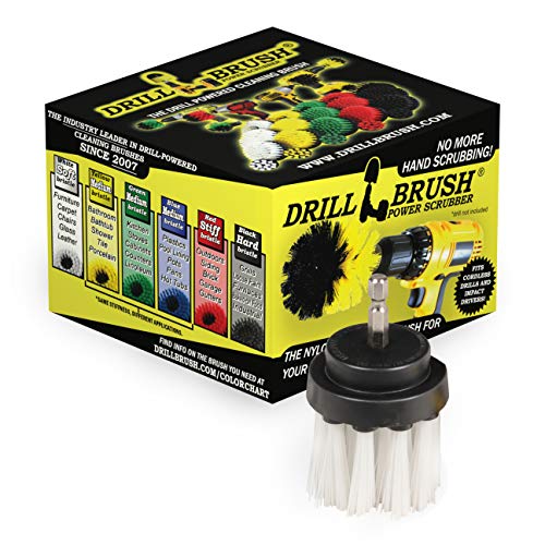 Cleaning Supplies - Truck Accessories - Detailing Brush - Carpet Cleaner Brush - Car Cleaning Brush - Professional Car Detailing Kit - Tire Cleaning Brush - Car Accessories for Men - Power Scrub Brush - color: White