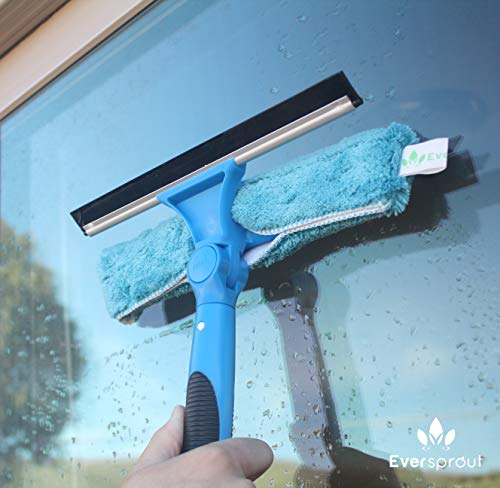 EVERSPROUT Swivel Squeegee & Microfiber Glass Window Scrubber, Light-Weight Window Cleaning Kit Without Extension Pole - size: Attachment Only - No Pole