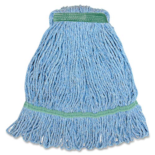 Genuine Joe MBL1BEA Med Bland Narrow Band Looped Mop, Blue