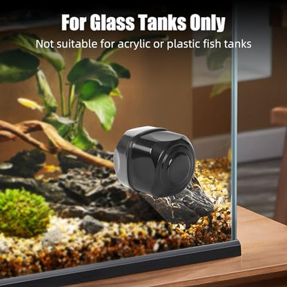 AQUANEAT Aquarium Magnetic Brush, Glass Fish Tank Cleaner, Algae Scraper, Not for Acrylic and Plastic, Large - size: Large