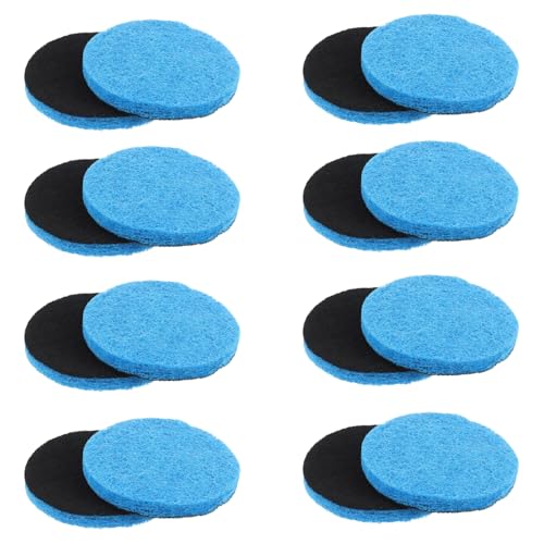16pcs Microfibre Pads Power Scrubber Pads Set Electric Scrubber Replacement Scouring Pads fit for Dremel Versa Scouring Pads,Blue - size: Blue