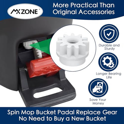 Pedal Bearing Replacement Compatible with O Cedar Mop Bucket, One Way Clutch Gear Sprockets Repair Spin Mop and Bucket, 2 Packs - size: 2pcs Bucket Gear