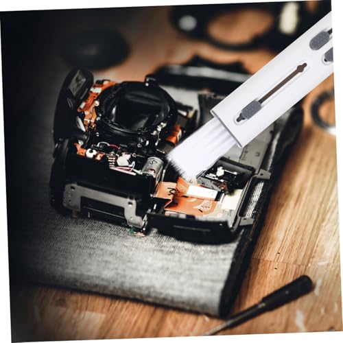 Housoutil Headphone Cleaning Brush Kit 5 in 1 Electronics Set Hidden Triple Heads Design for Keycap Puller Earphones