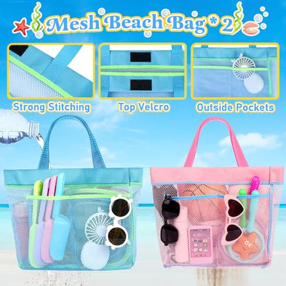 Collapsible Beach Buckets for Kids, 4 Packs Foldable Sand Buckets and Shovels with Mesh Beach Bag, Silicone Sand Pails for Toddlers Beach Toys, Easter Egg Hunt, Camping, Travelling, Fishing Water Pail - style: 4 Buckets