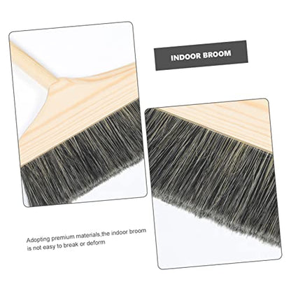 Long Handle Soft Broom for Indoor Cleaning Lightweight Dust Broom with Detachable Design Efficient Sweeping Tool for Home and Office