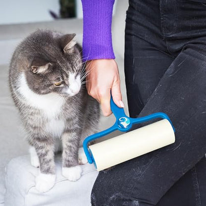 PetLovers 6.3" Large Lint Roller for Pet Hair Extra Sticky 270 Sheets, Ideal for Pet Hair Removal from Furniture & Clothes, Dog and Cat Lint Remover 3 Pack - size: 3pack large