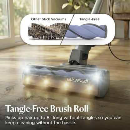 Bissell PowerClean Corded Stick Vacuum, Tangle-Free Brush Roll, Self-Standing, Bright Headlights, HEPA Filtration, Crevice & Upholstery Tools Included, 4214K - style: PowerClean Corded