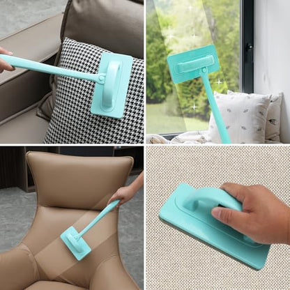 Professional Window Screen Cleaner- Large Brush Face for Door Mesh Cleaning- Detachable Mesh Screen Cleaning Tool- Wet and Dry Dual-Use - size: Single Brush Head