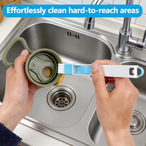 15Pcs Crevice Cleaning Brush Set, Hard Bristle Scrub Brushes for Grout, Window Tracks, and Tight Corners, Multifunctional Household Cleaning Tools for Kitchen and Bathroom