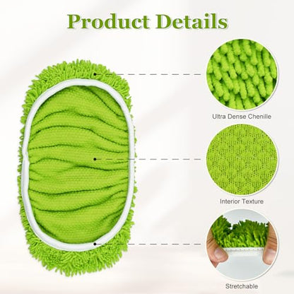 XL Mop Pads Compatible with Swiffer XL Sweeper, X-Large Dry Sweeping Cloths, XL Wet Pads Refills, Reusable Washable Microfiber Heavy Duty Wet Mopping Cloths for Hardwood Floor Cleaning, 6 Pack - size: 6 Pack