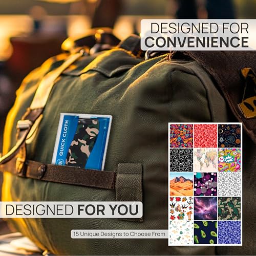 Microfiber Wholesale Quick Cloth Glasses Cleaning Cloths – 5x7, Camo, 2 Pack with Case | Double-Sided Lens Cleaner for Eyeglasses, Camera, Screens & Glass | Reusable Microfiber Glass Polishing Cloths - color: Camo, size: 5"x7"