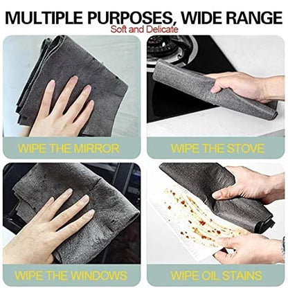 2023 New Thickened Magic Cleaning Cloth, Reusable Thicken Magic Fiber Microfiber Cleaning Cloth, Cleaning Cloths Rags for House Washable, Lint Free Microfiber Cleaning Cloth for TV Cars Windows (20PC) - color: 20pc