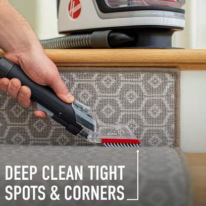 Hoover CleanSlate Plus Portable Carpet + Upholstery Spot Cleaner Machine, Powerful Suction with Versatile Tools, Pet Stain Remover, Car and Auto Detailer, Pair with Hoover Carpet Cleaner Solution - style: CleanSlate Plus