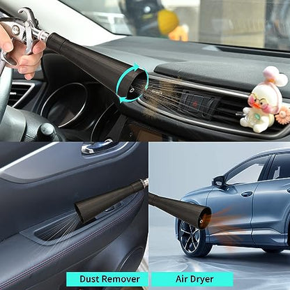 GOCCIDA Air Blower Gun Interior Car Detailing Tools for Car Dry Cleaning with Nozzle and Dusting Brush (HCL-15-1) - style: HCL-15-1