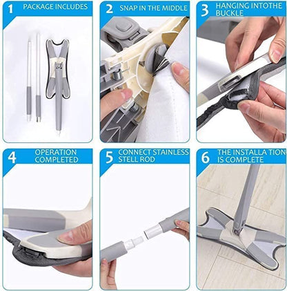Mop Replacement Heads Medium X-Shape Microfiber Mop - color: X-shape Microfiber Mop
