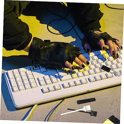 DOITOOL Mechanical Keyboard Cleaning Brush Set Keycap Puller Tool 4-Piece Kit for Computer Dust Removal and Key Cleaning Universal for Keyboards
