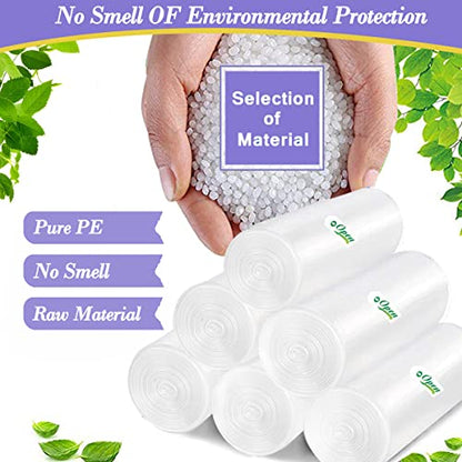 3 Gallon 120pcs (Fit 3-3.2 Gal) Small Clear Trash BagsPlastic Strong Clear Garbage Bags,Bathroom Trash Can Bin Liners,Waste Basket Liner,Fit 10-13 Liter, 3 Gallon,3.2Gallon - style: 3Gal Clear-100