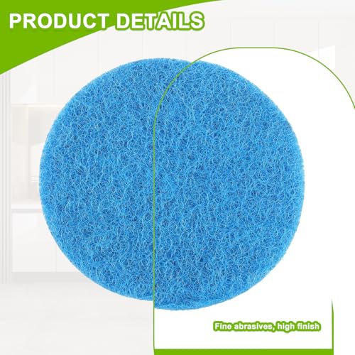 16pcs Microfibre Pads Power Scrubber Pads Set Electric Scrubber Replacement Scouring Pads fit for Dremel Versa Scouring Pads,Blue - size: Blue