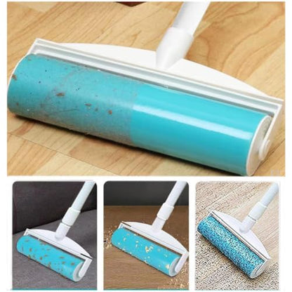 2 Pack Reusable Lint Roller Refills, CALMTEE Large Washable Lint Roller 8 inches Cat Dog Pet Hair Remover Refill, Gel Sticky Picker Cleaner Roller for Carpet, Clothes, Sofa