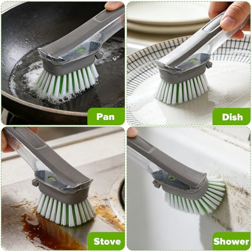 Dishwand Brush Refill, 8 Pack Dish Brush Refills Compatible with Scotch-Brite Dishwand, Dish Soap Brush for Dishes, Pans, Sink, Pots - size: 8 Pack