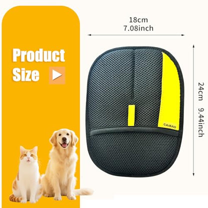 Electrostatic Pet Hair Removal Gloves: Quick Wiping - Reusable & Washable for Sofa Clothing Pet Beds Effortless Cats & Dogs Hair Remover for Busy Pet Owners (1pcs-Black) - color: 1pcs-Black