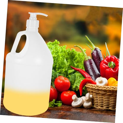 Mikinona Reusable Jug Container with Detachable Mouth for Easy Filling Handheld Liquid Dispenser for Detergent Storage Leak and Versatile for Laundry