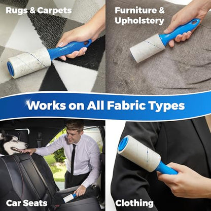 PetLovers Extra Sticky Lint Roller Value Set 270 Sheets for Pet Hair Removal and Clothes, Dog and Cat Lint Remover, 3 Pack - size: 3 Pack