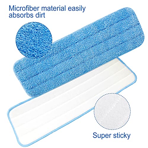 Microfiber Mop Pad, Spray Mop Replacement Heads for Wet Dry Mops, Machine Washable Reusable Household Replacement Pads for Hardwood and Hard Surface Floor Cleaning and Scrubbing(90 Pcs)