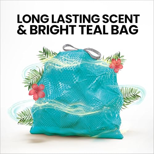 Glad Small Trash Bags 4 Gallon, Febreze Bahama Bliss Garbage Bags, Odor Resistant with Drawstring, 80 Count (Pack of 2) - size: 80 Count (Pack of 2)