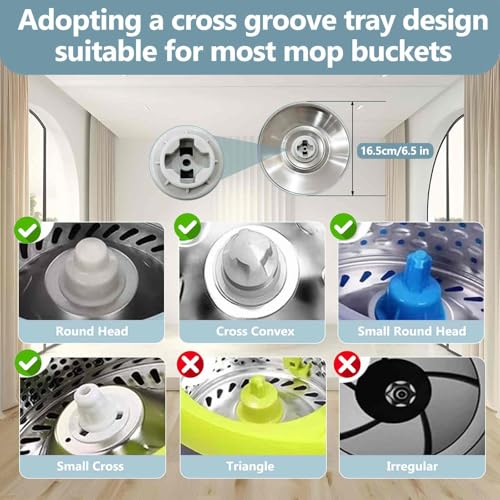 Replaceable Handle for Rotating mop, 360° Rotation Adjustment,Wet Dusting Mop, Includes 3 Microfiber Mop Replacement Heads, Suitable for Floors, Walls, Outdoor Areas, and Various Home Scenarios