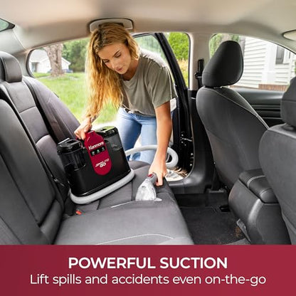 Kenmore KW1050.01 Upgrade Portable Heated Carpet & Upholstery Spot Cleaner, 16Kpa Power Suction with Versatile Tools for Pets, Area Rugs and Couches - color: Red