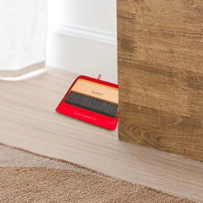 Behrens Red Galvanized Dustpan & Brush Set - color: Red