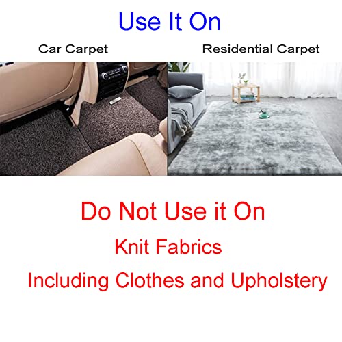 Carpet Pet Hair Remover, Portable Wooden Handle Lint Roller, Carpet Brush | Lint Remover with Double Sided Metal Scraper, Carpet Rake, Hair Scraper For Carpet, Suits Indoor Carpet, Car Carpet,1 Pc - color: 1 Pc