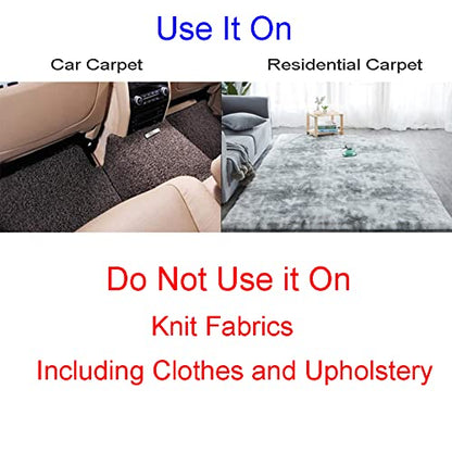 Carpet Pet Hair Remover, Portable Wooden Handle Lint Roller, Carpet Brush | Lint Remover with Double Sided Metal Scraper, Carpet Rake, Hair Scraper For Carpet, Suits Indoor Carpet, Car Carpet,1 Pc - color: 1 Pc