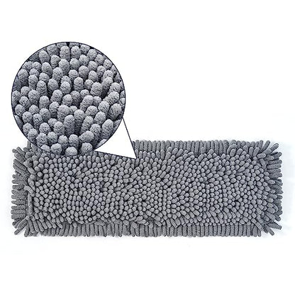 True & Tidy MP-180 Chenille Mop Pad Replacement Set for SWEEP-180 Heavy Duty Wet and Dry Sweeper Mop, Machine Washable up to 100x (2)