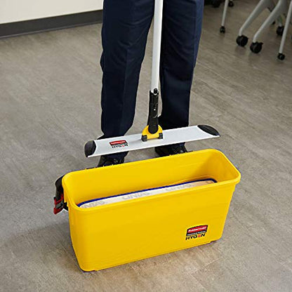 Rubbermaid Commercial Products HYGEN Microfiber Quick-Connect Mop Frame 18 inch Silver for Janitorial/Professional/Industrial Cleaners for Heavy-Duty Floor Cleaning/Mopping/Dusting - style: Mop Frame