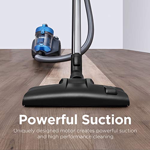 Eureka WhirlWind Bagless Canister 2.5L Vacuum Cleaner, Lightweight Vac for Carpets and Hard Floors, NEN110A, Blue - color: Blue