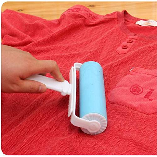 Resuable Washable Lint Roller Sticky for Pet Hair Cat Dog Remover Tool Pet Shedding Brush Cleans your Clothing Sofa (Pink, Blue)2 Pack