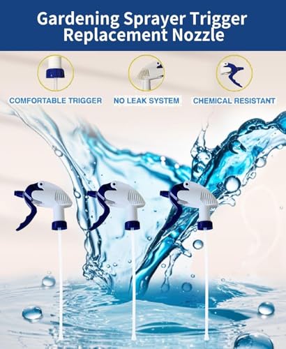 Solala Spray Bottle Nozzle Replacement Compatible with Zep Heavy-Duty Trigger Sprayer for 8, 16, 24, 32oz Bottles, High-Output Adjustable,Leakproof,Nozzle for Home & Industrial Use (28mm), 4-Pack
