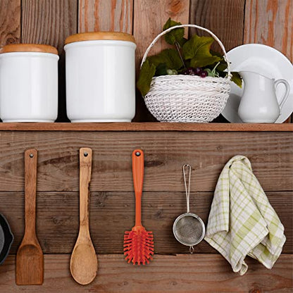 Vikan 42377 Brush,Dish,Scraping Edge,Med,11",PP/PBT,Orange - color: Orange