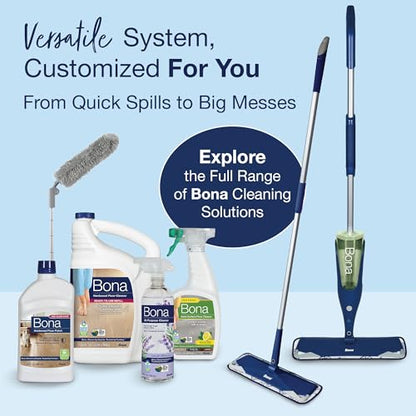Bona Multi-Surface Floor Premium Spray Mop - Includes Multi-Surface Floor Cleaner Concentrate and Machine Washable Microfiber Cleaning Pad - For Stone, Tile, Laminate and Vinyl LVT/LVP Floors