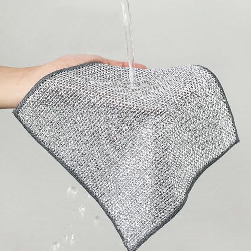 HIC Kitchen Multi-Use Non-Scratch Wire Cleaning Cloths, Set of 6 - style: Wire Cloths, Set/6