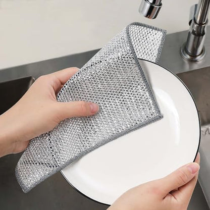 HIC Kitchen Multi-Use Non-Scratch Wire Cleaning Cloths, 2 Sets of 6 - style: Wire Cloths, Set/12