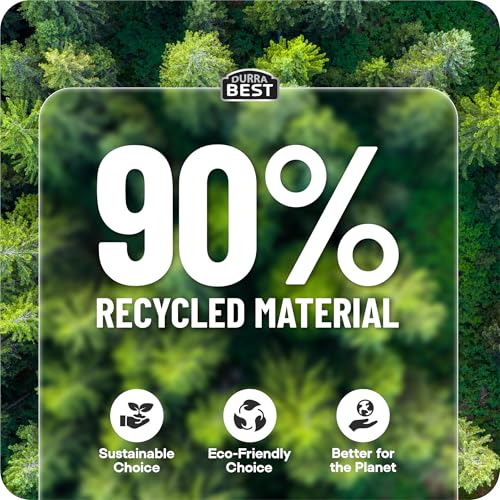 Heavy-Duty Trash Bags – 120 count, 18 Gallon White, Ultra Thick Drawstring Garbage Bags – Leak-Resistant for Home & Commercial Use, Big Trash Bags, Made in USA - color: White
