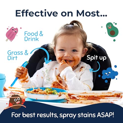Miss Mouth's Messy Eater Stain Treater Spray - 4oz Stain Remover - Newborn & Baby Essentials - No Dry Cleaning Food, Grease, Coffee Off Laundry, Underwear, Fabric - style: 1 Pack (4oz)